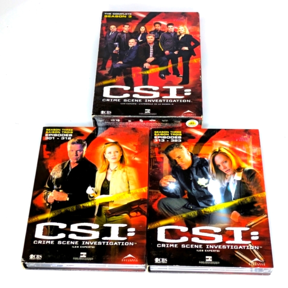 CSI: Crime Scene Investigation DVD Set - The Complete Season 3 - VG Condition